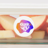 Thank You Sticker – Hand Lettering Gradient Style ラベル (貼付)