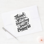 Thank You Sticker, Support Small Business スクエアシール (封筒)