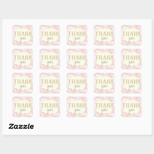 Thank You Stickers  スクエアシール (シート)