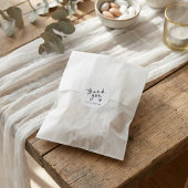 Thank You Stickers for結婚式の引き出物モダンハート ラウンドシール