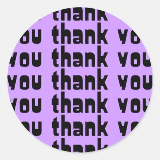 Thank You Stickers for Dataサンキューカード ラウンドシール (正面)