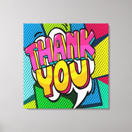 THANK YOU Streted Canvas Print キャンバスプリント (正面)