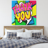 THANK YOU Streted Canvas Print キャンバスプリント (インサイチュ (寝室))