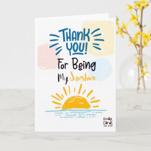 Thank you - Sunshine カード (黄色い花)