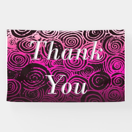 Thank You Swirlsピンク 横断幕 (横)