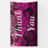 Thank You Swirlsピンク 横断幕 (縦)