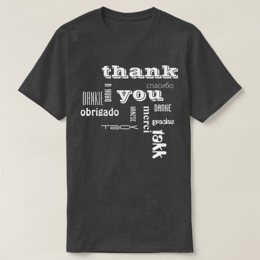 thank you tシャツ (デザイン正面)