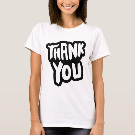 Thank You T-Shirt – Simple & Kind Graphic Tee Tシャツ (正面)