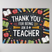 Thank you Teacher Appreciation  ポスター (正面)