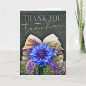 Thank You Teacher Floral Card カード (正面)