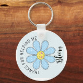 Thank You Teacher Keychain – “Helping Me Bloom”  キーホルダー (正面)