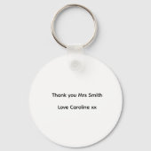 Thank You Teacher Keychain – “Helping Me Bloom”  キーホルダー (裏面)