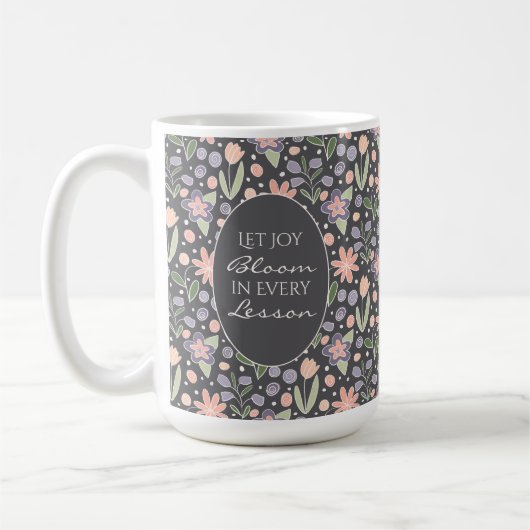 Thank You Teacher Mug | 名前入りギフト コーヒーマグカップ (左)