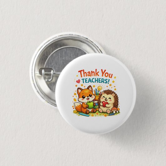 Thank You Teachers Button  缶バッジ (正面&裏面)