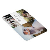 Thank You Three Photo Collage 結婚's マグネット (右側)