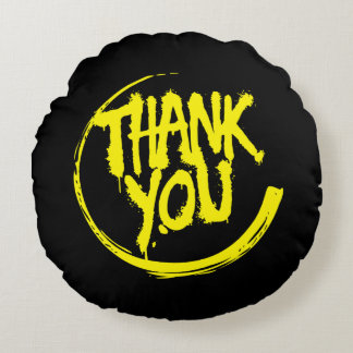 Thank You Throw Pillow ラウンドクッション
