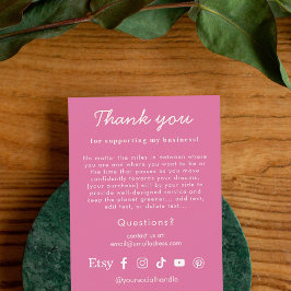 Thank You to Customers Card サンキューカード