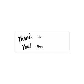 Thank You - To/From Tip Envelope Stamp セルフインキングスタンプ