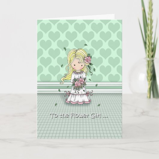 Thank You to the Flower Girl Card サンキューカード (正面)