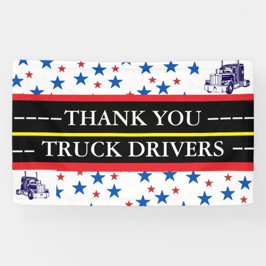 Thank You Truck Drivers | Trucker Appreciation  横断幕 (横)