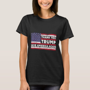 Thank You Trump 救 America Again Support Trump 2 Tシャツ