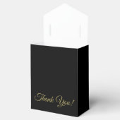 Thank You Tuxedo Black & 結婚金ゴールド フェイバーボックス (オープン)