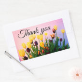 Thank You Various Tulips #1シール 長方形シール (封筒)