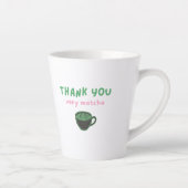 Thank You Very Matcha | Funny Matcha Latte カフェラテマグ (右)