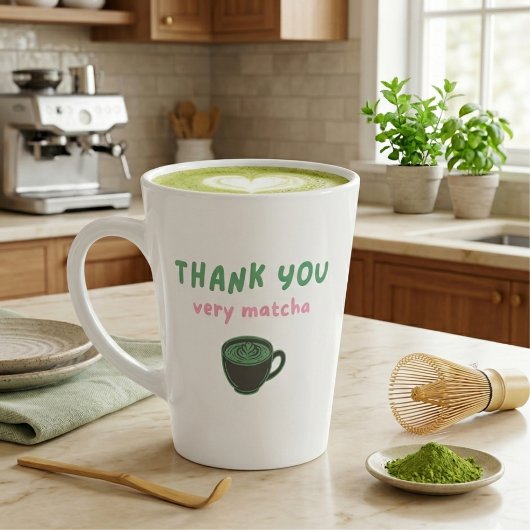 Thank You Very Matcha | Funny Matcha Latte カフェラテマグ