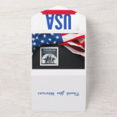 Thank You Veterans Day Card オールインワン招待状 (外側)