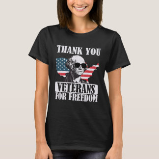 Thank You Veterans For Freedom Vintage American Fl Tシャツ