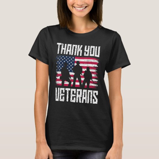 Thank you Veterans  Veterans Day 2022 Tシャツ (正面)
