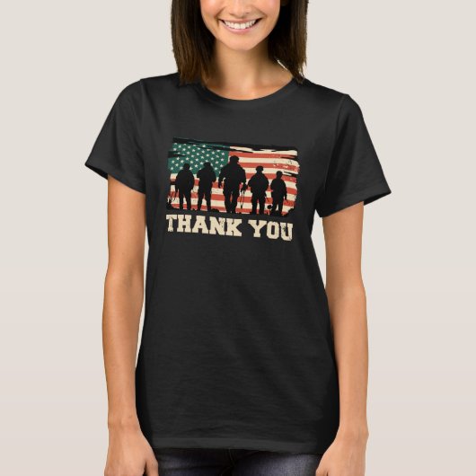 Thank You Veterans Veterans Day Tシャツ (正面)