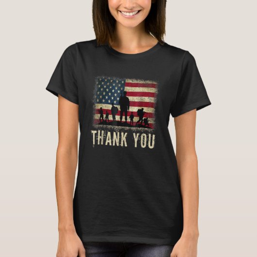 Thank You Veterans Veterans Day Tシャツ (正面)