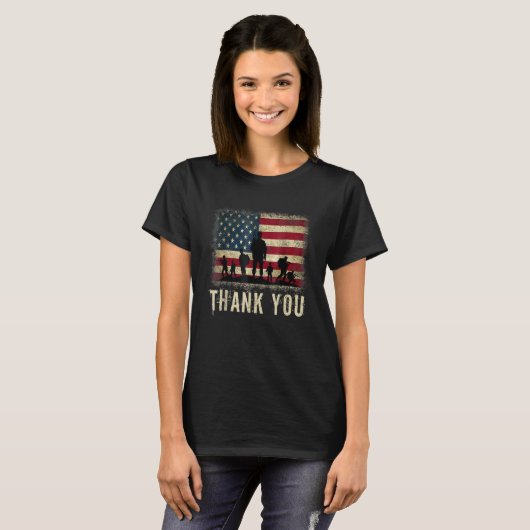 Thank You Veterans Veterans Day Tシャツ (正面フル)