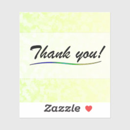 Thank You Vinyl Sticker シール