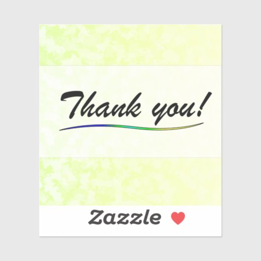 Thank You Vinyl Sticker シール (シート)