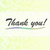 Thank You Vinyl Sticker シール (正面)