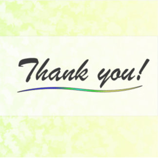 Thank You Vinyl Sticker シール