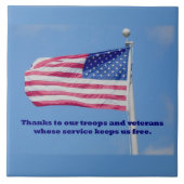 Thank You Wards American Flag タイル (正面)