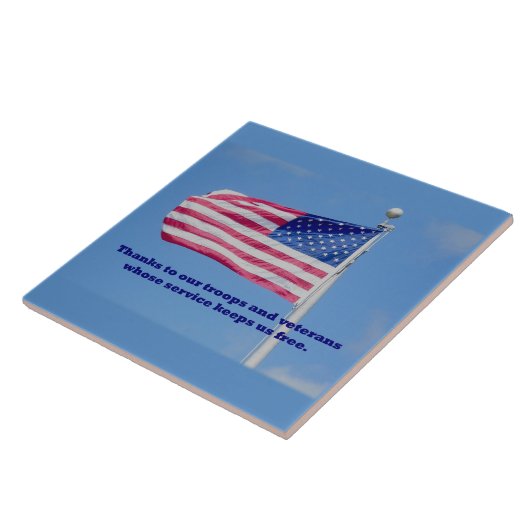 Thank You Wards American Flag タイル (側面)