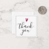 Thank You Water Colorハートノートカード ノートカード (正面/裏面インサイチュ)