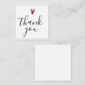Thank You Water Colorハートノートカード ノートカード (正面/裏面)