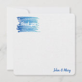 Thank You Water Color 絵を描 Smudge カード (正面)