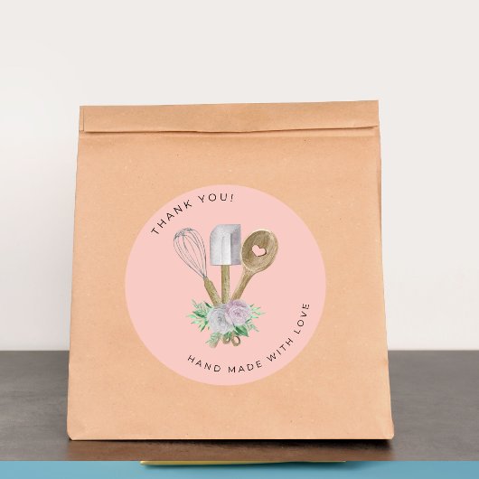 Thank you Watercolor Bakery ラウンドシール