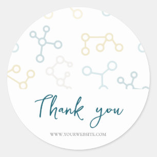 Thank You Websiteプロフェッショナルサイエンスビジネス ラウンドシール