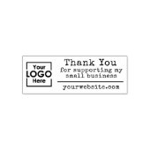Thank You Website Custom Business Logo セルフインキングスタンプ (デザイン)