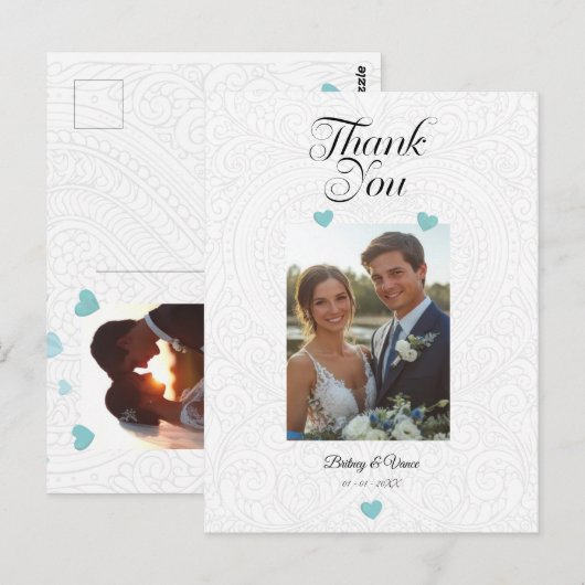 Thank You - Wedding Card ポストカード (正面/裏面)