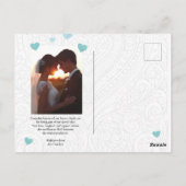 Thank You - Wedding Card ポストカード (裏面)