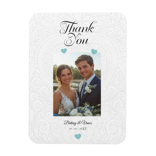 Thank You - Wedding Card マグネット (縦)